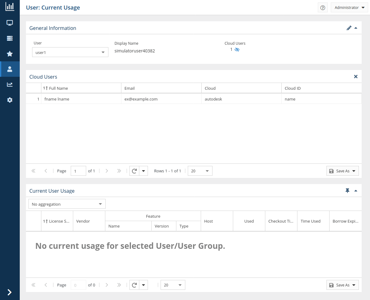 Autodesk Cloud user - license reporting