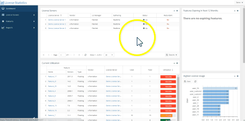 License Statistics Layout