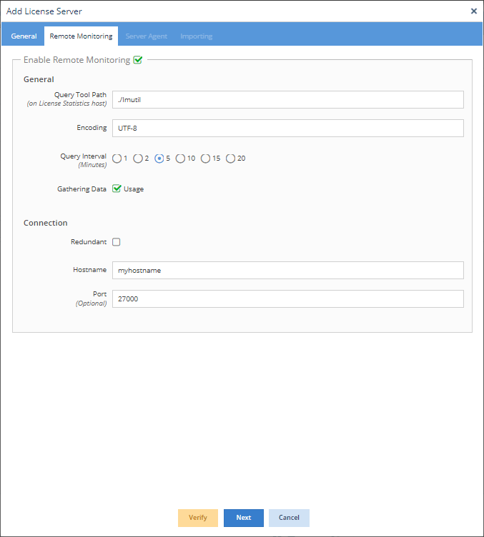 License Statistics - remote monitoring options for Flexnet